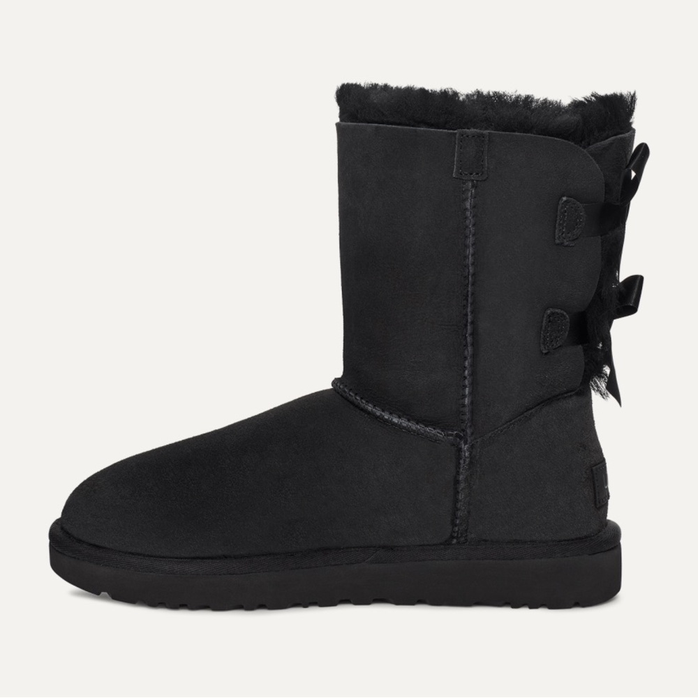 Brand New In Box! Ugg Bailey Bow II Boots Size 10 Black